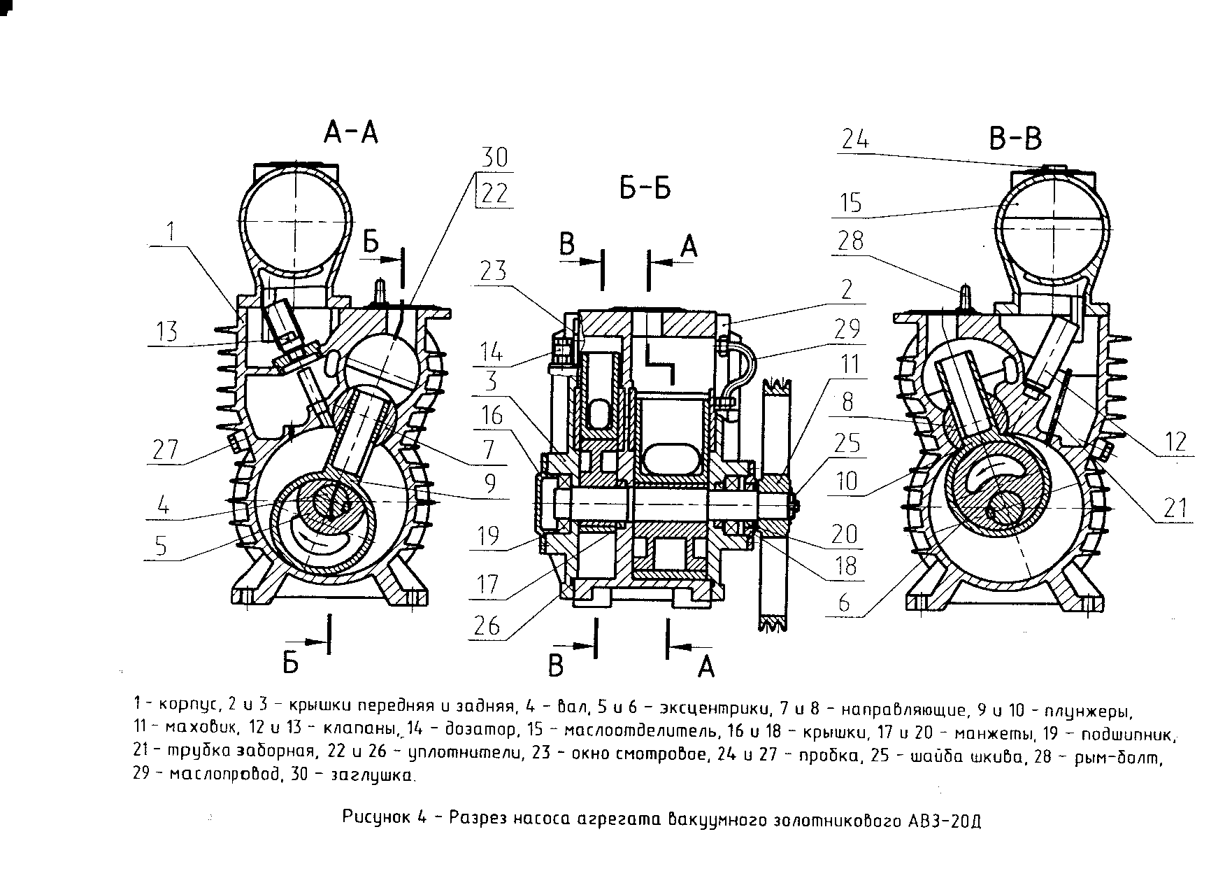 Схема насоса АВ3-20Д